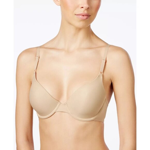 Maidenform Size 38C Beige One Fab Fit Demi T-Shirt Bra NEW - Picture 1 of 2